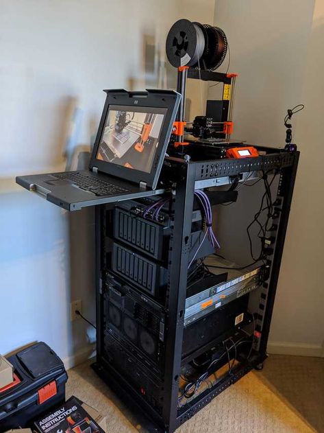 3d Printing Room, 3d Printer Enclosure, Diy Rack, Module Design, Drukarka 3d, Computer Projects, 3d Printing News, Diy Tech, Server Room