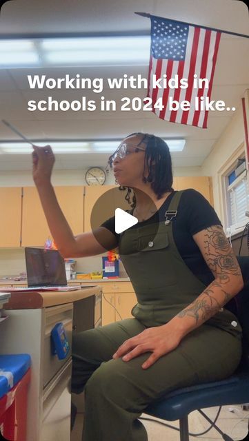 Ms. Wilson (JHEN 10)👑 🇯🇲 🇵🇦 on Instagram: "WORKING WITH KIDS IN SCHOOL IN 2024 BE LIKE….
-
-
OVERALLS: @sheinofficial 
SNEAKERS: @jumpman23 @jordansdaily 
-
-
-
-

#teachersofinstagram #iteachtoo  #teacherstyle #teacherootd #teacheroutfit  #outfitinspiration #teacher #teacherlife  #iteachkidergarten #affordablefashion #teacheroutfitideas  #teach #teacherood #OOTD #workwear #teacherwardrobe #teacherfashion #fyp #firstgradefashion" What I Wear As A Teacher, Dress Like A Student Day, Dress Like A Student Day For Teachers, School Outfits Teacher, Teacher Sayings, Working With Kids, Teacher Ootd, Teacher Wardrobe, Teacher Outfit