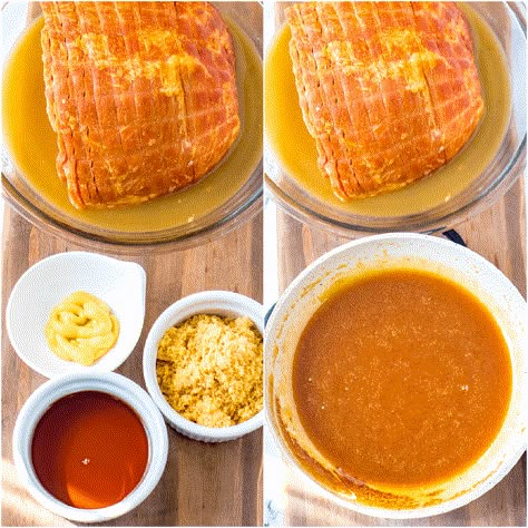 Baked Ham with Maple Dijon Glaze is an easy spiral baked ham recipe glazed with brown sugar, maple syrup, and honey for a delicious dish any time of year! Ham Glaze Maple Syrup, Spiral Baked Ham, Crock Pot Spiral Ham, Boneless Ham Recipe, Mustard Ham Glaze, Baked Spiral Ham, Maple Glazed Ham Recipes, Maple Ham, Boneless Ham