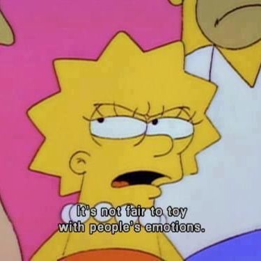 Simpsons Quotes, Not Fair, Cartoon Profile Pictures, Tv Quotes, Cartoon Quotes, Dessin Adorable, Vintage Cartoon, The Simpsons, Lisa Simpson