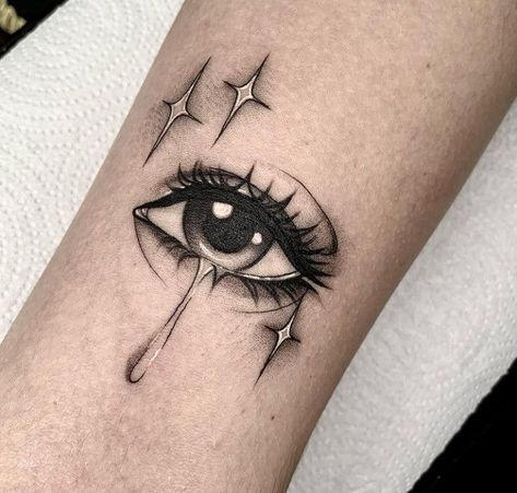 Small Eyes Tattoo, Eye Tattoo Ideas Realistic, Eye Flash Tattoo, Reflective Tattoo, Simple Eye Tattoo, Eyes Tatoos, Two Eyes Tattoo, Feminine Tiger Tattoo, Tattoo Ideas Realistic