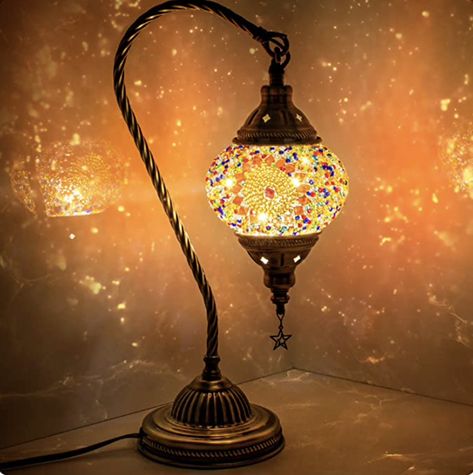 Alexa play genie in a bottle by christina aguilera Arched Lamp, Glass Bedside Lamps, Arch Lamp, Lamps For Bedroom, Bedroom Led, Turkish Lamps, Swan Neck, Moroccan Lamp, Mosaic Lamp