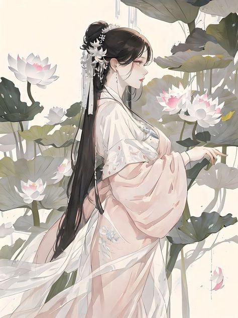 Hanfu Art, Chinese Drawings, Watercolour Inspiration, Chinese Art Girl, Cool Anime Pictures, Dreamy Art, Bastille, Anime Drawings Boy, Digital Art Girl