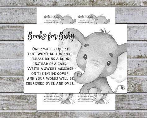 Baby Library, Baby Shower Bring A Book, Raffle Tickets Printable, Elephant Baby Shower Boy, Boy Baby Shower Ideas, Baby Shower Photo Booth, Baby Printables, Elephant Baby Shower Invitations, Raffle Ticket