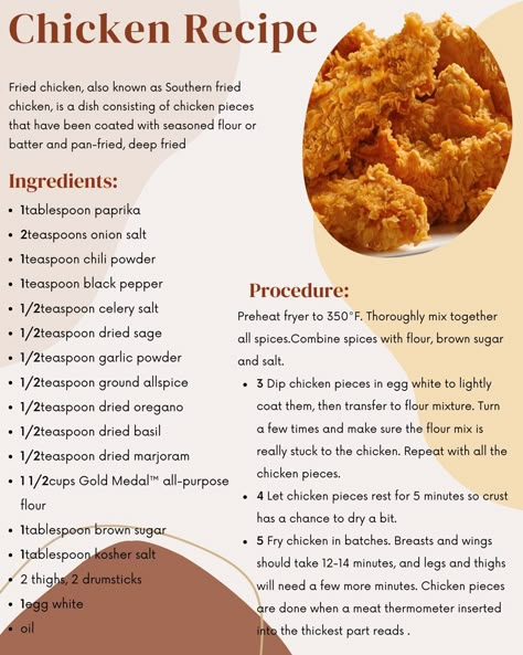 Royal Farms Fried Chicken Recipe, Fried Chicken Flour Mixture, Fried Chicken Seasoning Recipes, Chicken Flour Recipe, Fried Chicken Batter Recipe, Fried Chicken Seasoning, Best Fried Chicken Recipe, Fried Chicken Ingredients, Chicken Recipe Easy