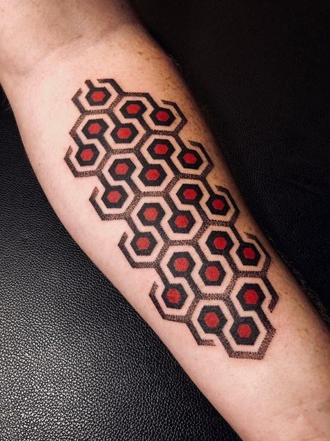 Shining Tattoo Ideas, Shinning Tattoos, The Shining Tattoo Ideas, Stephen King Tattoo Ideas, Movies Tattoo Ideas, The Shining Carpet Pattern, Shining Carpet Pattern, Redrum Tattoo, The Shining Tattoo