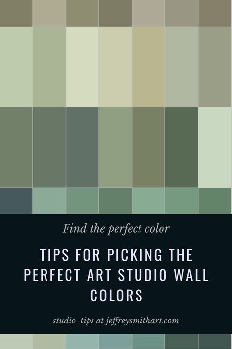 You’ve moved into a new space, carved out some room at home, or feel like your current art studio space could use a refresh — How do you pick a paint color for your art studio? Use these tips to pick just the right color for your creative space. Art Studio Color Schemes, Art Studio Wall Ideas, Attic Art Studio Space, Small Paint Studio Ideas, Best Paint Color For Art Studio, Paint Colors For Creativity, Best Wall Color For Art Studio, Art Studio Color Palette, Art Studio Paint Colors