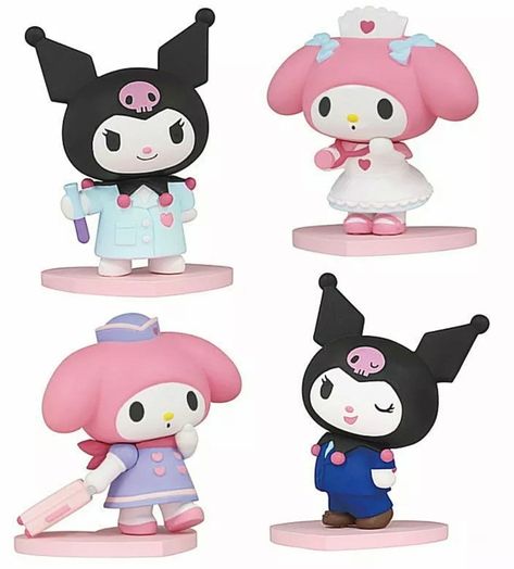 Kuromi Melody, Kawaii Panda, My Melody Kuromi, Super Kawaii, Hello Kitty Items, Hello Kitty Collection, Hippie Art, Cute Toys, Sanrio Characters