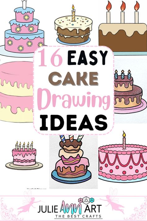 Let’s draw the most loveable thing that will be adored by both youngsters and grown-ups alike. These easy cake drawings will create adorable cake arts that everyone will admire. You will learn how to bring some delectable treats (birthday or a fancy wedding cake) to life on paper. With clear instructions and helpful tips, you’ll gain the confidence to create cute cake drawings that will amaze your friends and family. Easy Birthday Cake Drawing, Birthday Drawing Ideas Easy, Draw A Birthday Cake, Cake Drawings, Birthday Cake Drawing, Birthday Drawing Ideas, Cake Sketch, Easy Birthday Cake, Cartoon Birthday Cake