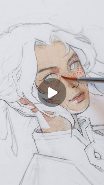 Watercolor Art Skin Tone, How To Paint Skin Watercolor, How To Use Watercolor Paint, Kelogsloops Art, Watercolor Woman Face, Watercolor Skin Tones, Skin Watercolor, Painting Skin, Watercolor Portrait Tutorial