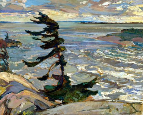 Exhibition: ‘Painting Canada: Tom Thomson and the Group of Seven’ at the Dulwich Picture Gallery, London – Art Blart Group Of Seven Paintings, Tom Thomson Paintings, Dulwich Picture Gallery, Tom Thomson, Georgian Bay, Group Of Seven, Stormy Weather, Canadian Art, Historical Art