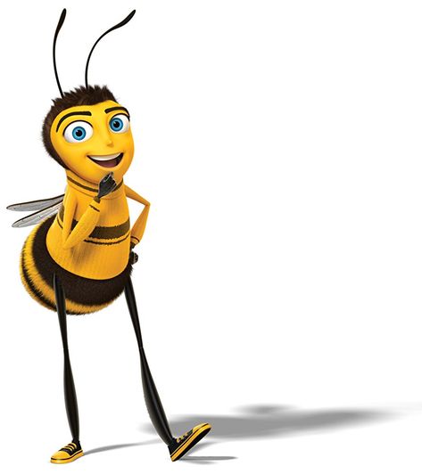 A review of Bee Movie from a scientific perspective - Beepods Bee Movie Characters, Barry Bee Benson, Animated Movies Characters, Ya Like Jazz?, Movie Crafts, Chicken Little, I Love Bees, Cartoon Bee, Bee Movie