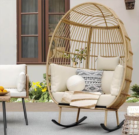 Hanging egg chair