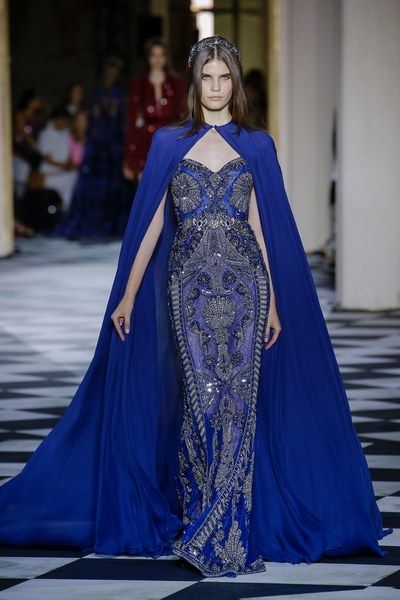 See the full Fall 2018 haute couture collection from Zuhair Murad. Zuhair Murad Haute Couture, Blue Gown, Couture Runway, Zuhair Murad, Couture Gowns, Gorgeous Gowns, Fall 2018, Couture Collection, Beautiful Gowns