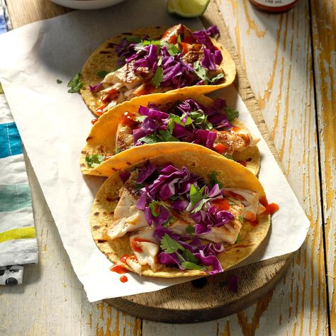 The Ultimate Fish Tacos Lobster Tacos, Bacon Jam Recipe, Tuna Tacos, Dash Diet Recipes, Taco Recipe, Bacon Jam, Dash Diet, Cabbage Slaw, Seafood Dinner