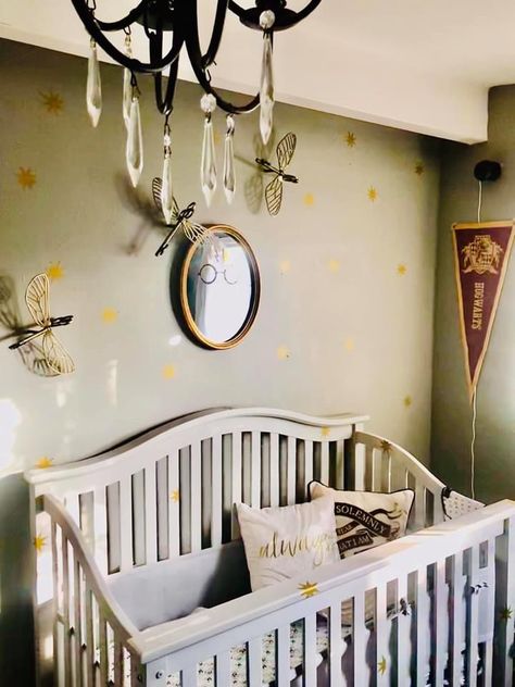 Fantastic Beasts Nursery, Harry Potter Inspired Nursery, Harry Potter Baby Room Themed Nursery, Neutral Harry Potter Nursery, Harry Potter Theme Nursery, Simple Harry Potter Nursery, Harry Potter Toddler Room, Minimalist Harry Potter Nursery, Modern Harry Potter Nursery