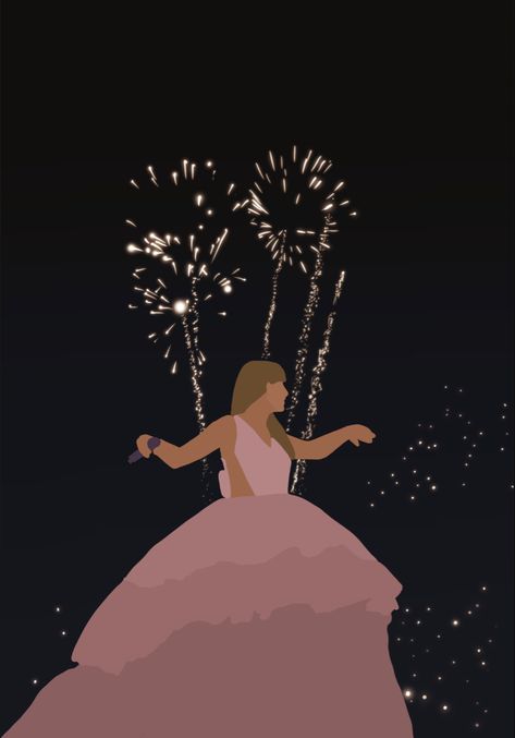 Speak Now Fanart, Taylor Swift Eras Painting Ideas, Speak Now Drawing, Eras Tour Drawing, Shining Like Fireworks, Eras Tour Speak Now, Drawing On Procreate, Now Drawing, Grafic Art