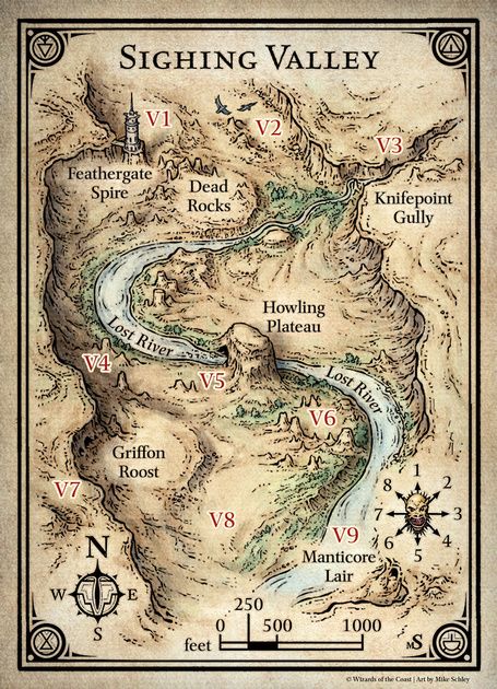 Princes of the Apocalypse; Sighing Valley (Digital) Princes Of The Apocalypse, Hyrule Castle, Fantasy City Map, Fantasy Map Making, Fantasy World Map, Tabletop Rpg Maps, Drawn Map, Forgotten Realms, Rpg Map