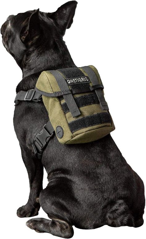 OneTigris Dog Pack, Backpack Durable Small Medium Dog Pack with Litter Bag Professional Backpack, Molle Vest, Dog Pack, K9 Training, K9 Dogs, Tactical Training, Pet Backpack, Puppy Treats, Pack Backpack