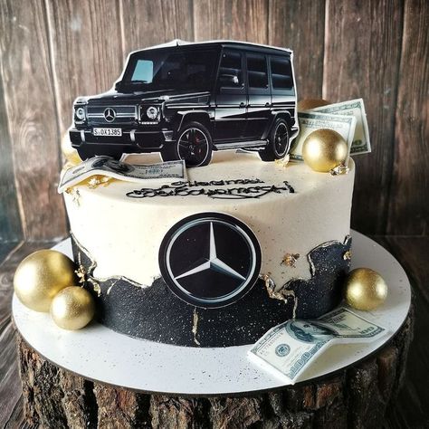 Car Theme Cake For Men, Disney Cakes Easy, Unique Cake Designs For Men, 10th Birthday Cakes For Boys, Car Cakes For Men, Car Cakes For Boys, Jeep Cake, Cars Cake Design, Cars Theme Cake