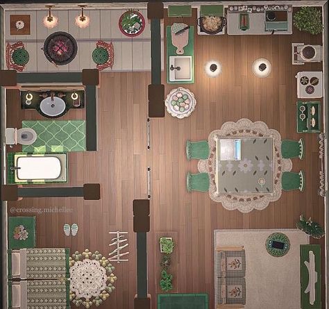 Acnh Island Home Layouts, Acnh Island House Ideas, Acnh Hospital Patient Ward, Animal Crossing Happy Home Designer, Acnh Interior, Acnh Hhp, Acnh House, Motif Acnl, Ac New Leaf