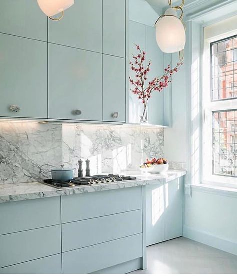 Desain Pantry, Kabinet Dapur, Kitchen Interior Design Decor, Kitchen Interior Design Modern, Blue Cabinets, Kitchen Design Decor, Kitchen Room Design, Kitchen Inspiration Design, Kitchen Furniture Design