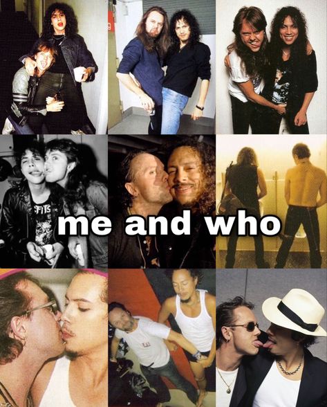 Lars And Kirk Matching Icons, Lars X Kirk, Kirk X Lars, Klars Metallica Kiss, Kirk Hammett Girlfriend, Kirk And Lars Kiss, Kirk Hammett Wallpaper, Kirk And Lars, Metallica Meme