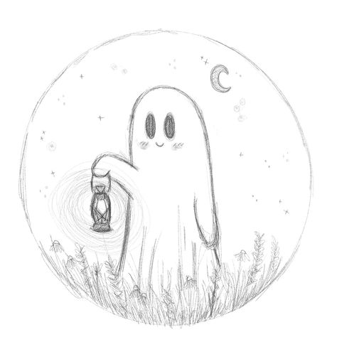 Little ghost Sketch! ✍🏻👻 . . . . I’m excited for fall and all things spooky!! 🍁🎃I had this idea for an embroidery project, but I might just have to draw it digitally too so I can practice lighting! 🤗 . . . . Thanks so much for following along and Keep on Doodling!! ✍🏻❤️ #fyp #doodling #drawing #sketch #sketchbook #ghost #ghostdrawing #spooky #halloween Spooky Sketches Easy, Ghost Drawing Easy, Halloween Things To Draw, Ghost Sketch, Easy Halloween Drawings, Beautiful Pencil Drawings, Excited For Fall, Ghost Drawing, Pumpkin Drawing