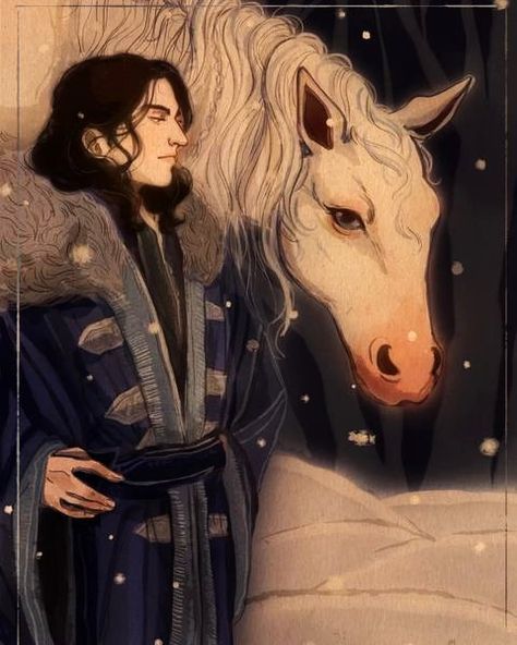 Bear And Nightingale Fanart, The Bear And The Nightingale Fan Art, The Winternight Trilogy, Castlevania Fanart, The Winter King, Winternight Trilogy, Winter King, Snow Illustration, Demon Art