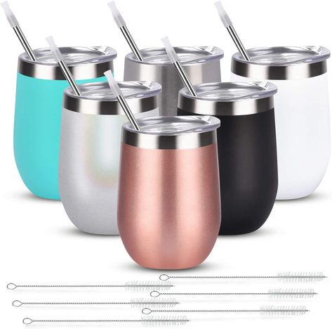 These mugs are great. They keep hot drinks hot and cold drinks cold, and keep the critters out. Cocktail Coffee, Coffee Ice, Coffee Wine, Camping Party, Wine Cocktails, Stemless Wine Glasses, Stainless Steel Cups, Stainless Steel Straws, Wine Cups