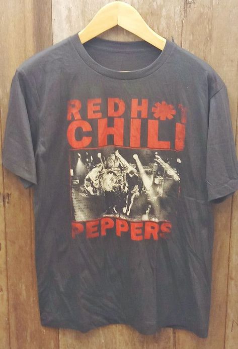 f5c3dd7514bf620a1b85450d2ae374b1desc53167312ri Red Hot Chili Peppers Shirt, Funky Clothing, Vintage Band Shirts, Vintage Band T Shirts, Hottest Chili Pepper, Red Hot Chili Peppers, Chili Peppers, Hot Chili, Foo Fighters