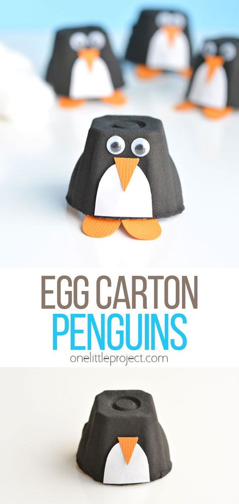 Egg Carton Art, Winter Animal Crafts, Mini Closet, Winter Crafts Preschool, Babysitting Crafts, Fun Winter Crafts, Storytime Crafts, Craft To Make, Winter Diy Crafts