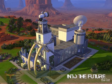 Futuristic House, The Sims 4 Lots, Eco Lifestyle, Sims Building, Jungle Adventure, Building Games, Sims 4 Collections, Sims 4 Build, Island Living