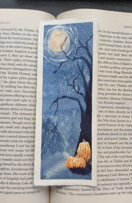 Pumpkin Tree, Plein Air Watercolor, Halloween Watercolor, Witching Hour, Watercolor Bookmarks, Halloween Painting, Pine Trees, Paint Party, Watercolor Cards