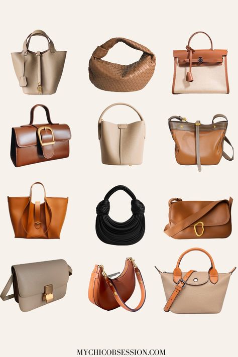 15 Designer-Worthy Handbags You Won’t Believe Are From Etsy (Under $200) - MY CHIC OBSESSION Leather Tote Bag Designer, Neutral Handbag, Trending Handbags, Purse Trends, My Style Bags, Everyday Tote Bag, Everyday Handbag, Fall Handbags, Everyday Purse