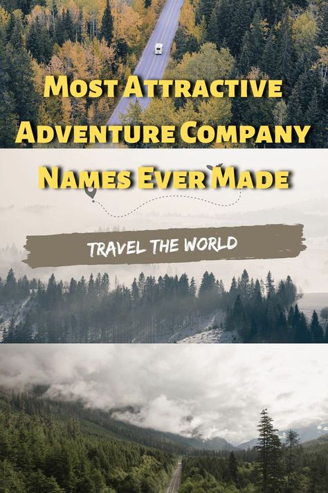 Most Attractive Adventure Company Names Ever Made Travel Company Names, Company Names Ideas, Unique Business Names, Username Ideas, Name Boards, Names Ideas, Travel Company, Unique Travel, Social Media Accounts