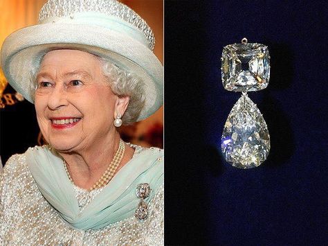 Cullinan diamond brooch ( " Granny's Chips ") Queen Elizabeth Grandmother, Queen Elizabeth Jewels, Ratu Elizabeth, Cullinan Diamond, British Crown Jewels, Royal Crown Jewels, Royal Jewellery, Rainha Elizabeth Ii, Logam Mulia