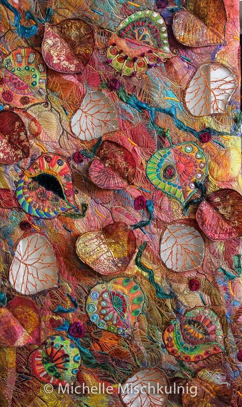 Art Fibres Textiles, Creative Textiles, Textile Fiber Art, Thread Painting, 자수 디자인, Art Textile, Stitching Art, Embroidery Inspiration, Textile Artists