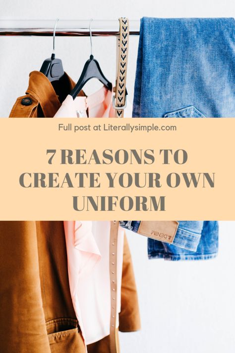 Daily Uniform, Mom Uniform, Minimalism Lifestyle, Work Uniforms, Simplify Your Life, Military Personnel, Minimalist Wardrobe, Mom Blogger, Steve Jobs