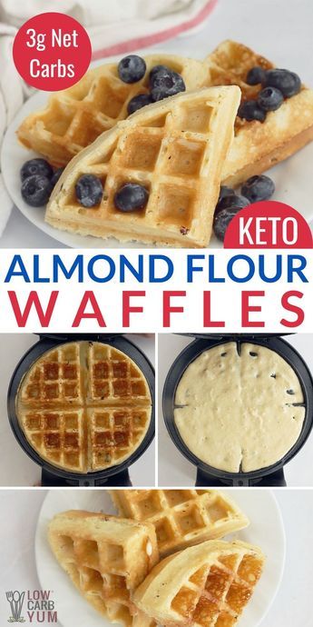 R3 Meal Ideas, Keto Waffles Almond Flour Mini Dash, Recipes For Almond Flour, Keto With Almond Flour, Keto Waffle Recipe Easy, Almond Flour And Honey Recipes, Low Starch Breakfast, Keto Recipes With Almond Flour, Keto Waffles Almond Flour Easy