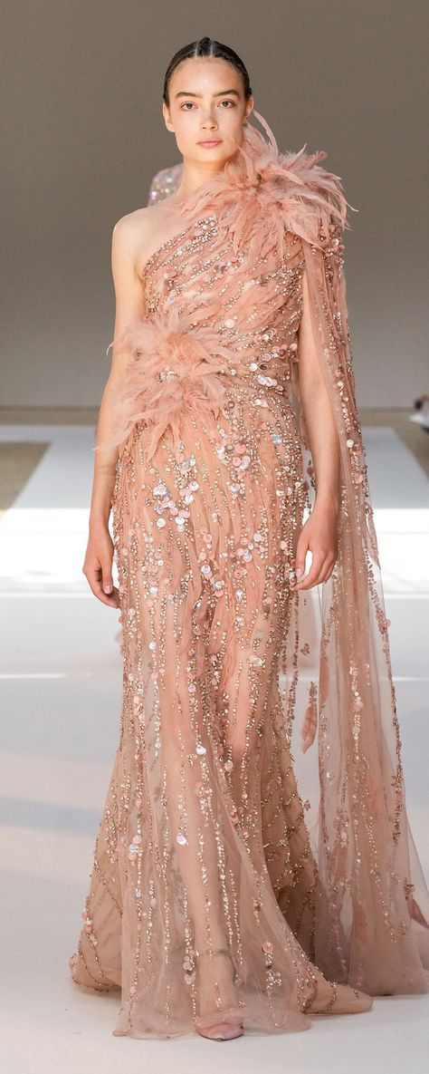 Elie Saab Fall 2022, Coktail Dress, Fall 2022 Couture, Rami Al Ali, 2022 Couture, Elie Saab Haute Couture, Abed Mahfouz, Paolo Sebastian, Valentin Yudashkin