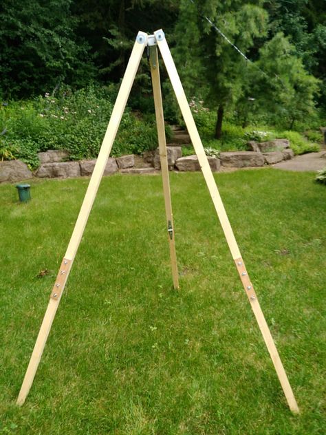 Diy Portable Hammock Stand, Hammock Stand Diy Easy, Hammock Chair Stand Diy, Diy Hammock Stand, Hanging Chair Stand, Hammock Stand Diy, Diy Hammock Chair, Free Standing Hammock, Diy Tripod