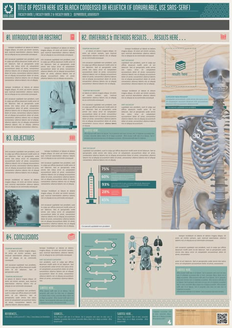 Medical Poster Presentation Ideas, Medical Research Poster, Research Poster Design Layout Ideas, Poster Layout Template, Poster Presentation Ideas, Scientific Poster Template Powerpoint, Medical Poster Design, Research Poster Template, Powerpoint Poster Template