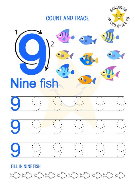 Number 9 tracing worksheet to practice handwriting Number 9 Worksheet, Coloring Worksheets For Kindergarten, 25 Number, Free Kindergarten Printables, Nursery Worksheets, Preschool Number Worksheets, Worksheet For Kindergarten, Welcome To Kindergarten, Math Coloring Worksheets