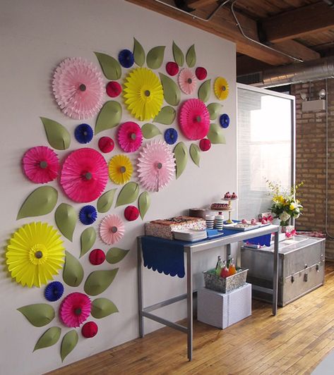 Giant Paper Flowers, Giant Flowers, Diy Flowers, Diy Paper, Flower Wall, Classroom Decor, Diwali, Craft Room, Paper Flowers