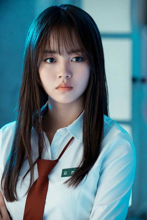 Kim So Hyun #Let's Fight Ghost Kim So Hyun Fashion, Kim So Hyun, Wispy Bangs, Kim Soo Hyun, Korean Actresses, Korean Actress, Tom Holland, Korean Beauty, Lany