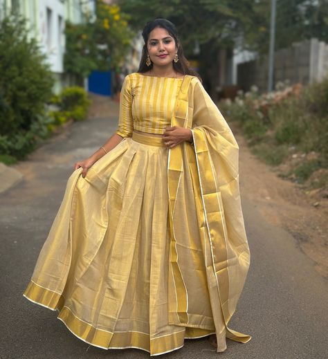 SHOBANA 🌸 ||ONAM COLLECTION|| Code LK283 Onam Dress, Onam Outfits, New Kurti, New Kurti Designs, Navratri Dress, Woman Dresses, Long Frocks, Ikkat Saree, Kurti Designs