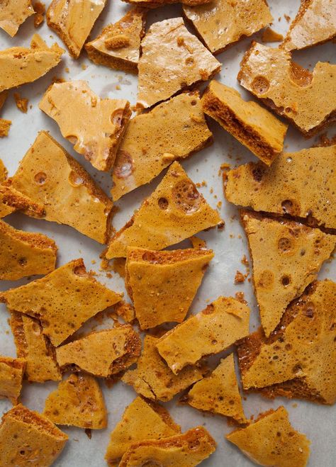 Honeycomb Candy Honeycomb Toffee, Recipe With Corn, Honeycomb Recipe, Honeycomb Candy, Clover Honey, Rain Barrels, Chicken Tractors, Worm Composting, Candy Recipe