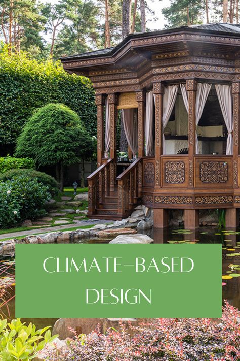 Climate-based design integrates the orientation, materials, and spatial choreography of your house with the environment. Both seasonal and diurnal weather patterns, as well as regional plants and soils, define the climate location for our home. Home Structure, Cladding Materials, Roof Overhang, Passive Design, Thermal Comfort, Weather Patterns, Hot And Humid, Building Structure, Eco House