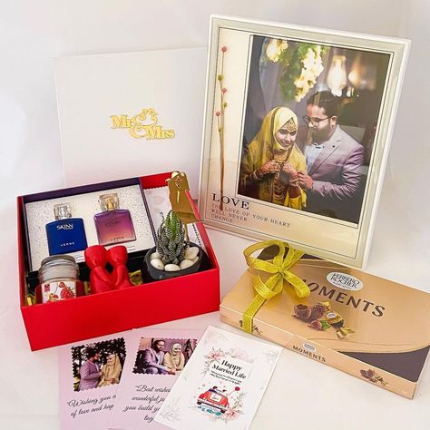 Angroos on Instagram: “pecial customized wedding gifts hamper GB 4256 #anniversary #giftsforher #wife #gifts #giftshamper #kochigifts #bestgifts #kochi #kerala…” Couple Perfume, Gifts Hamper, Wedding Hampers, Wedding Gifts For Couple, Luxury Wedding Gifts, Wedding Gift Hampers, Luxury Birthday Gifts, Wedding Gifts For Newlyweds, Kochi Kerala